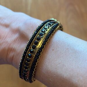 Black and gold bangle